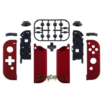 Mehko Dotikajte Rdeče Krmilnik Ohišje (D-Pad Različica) S Popolno Nastavitev Gumbov DIY Zamenjava Lupini Primeru za Nintendo Stikalo JoyCon