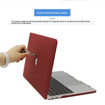 Smetano Trdo Lupino Laptop Primeru Vrečko Za Apple MacBook Air 13 13.3 A1466 12 Novih Pro 13 15 Retina 15.4 Kritje A2159 Laptop Mehko Primeru