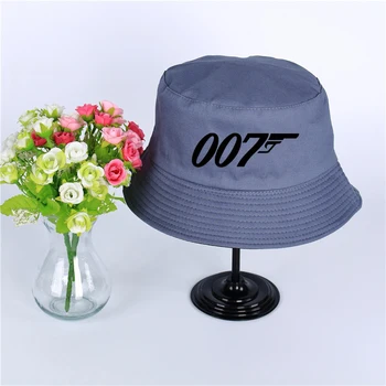 007 Spectre logotip Poletni klobuk ženske moške Panama vedro skp 007 Spectre oblikovanja ravno vizir ribič pokrivalo širok klobuk brimmed