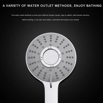 Nastavljiv Dež Tuš Glavo ABS Plastike za Varčevanje z Vodo Showerhead Visok Pritisk Kopel Spray Ročni Šoba Za Kopalnico Accessorie