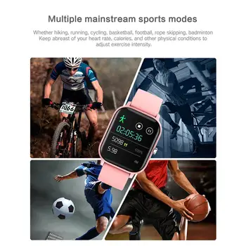 P8 Poln na Dotik Pametno Gledati Moški Ženske IP67 Nepremočljiva Srčnega utripa, Spremljanje Športnih Smartwatch Fitnes Tracker Za Xiaomi Huawei