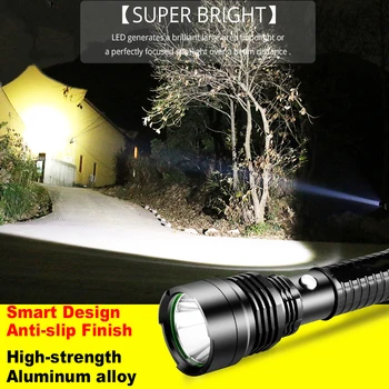 8000 lumnov super svetla LED taktično svetilko Linternas baklo aluminij zlitine 1 * 18650 ali 3 * AAA za ponovno polnjenje nepremočljiva