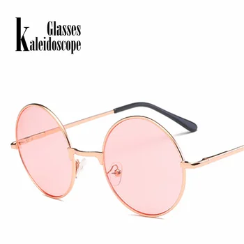Kaleidoscope Očala Moda Okrogla sončna Očala Ženske Moški Krog Ženski Moški sončna Očala zaščitna Očala, Zelene, Roza in Modre UV400