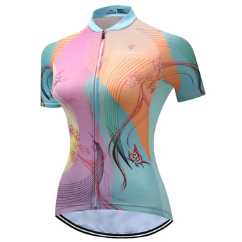 2020 Poletje Nova Kolesarska Določa Jersey Moda za Ženske, Kolo, MTB Ciclismo Mujer Feminino Roupa De Feminino KRINEOS Oblačila za Šport Čaj