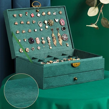 2020 Novo Vintage Jewelry Box Klasični Orientalski Čar S Starinskim Retro Medenina Zaklepanje Velika Zmogljivost