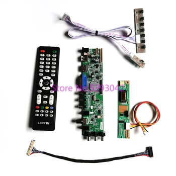 Za LP171WX2 (A4)(K1)/(A4)(K2)/(A4)(K3)/(A4)(K5) 1CCFL 3663 digitalni USB+AV LVDS 30-Pin DVB-T2 1440*900 krmilnik odbor kit