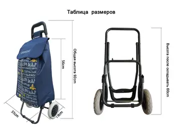 Sokoltec nakupovalni voziček torbe na kolesih