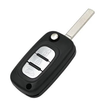 3 gumbi, Zložljiva tipkovnica Daljinskega ključni fob 433MHZ Z ID46 PCF7961 ČIP za Renault Fluence Megane 3 3 Scenic