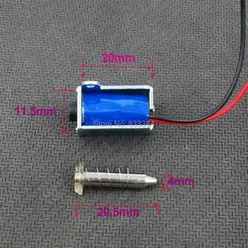 5pcs 3V-12V DC Miniaturni DC magnetni pull (sesalna) mala elektromagnet z pomladi Mikro DC magnetni