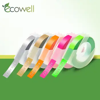 Ecowell 5PK 3D Plastiko Okrasni Trak za Dymo 3D Reliefi Oznaka Izdelovalca PVC Nalepka za Dymo 1610 1540 Motex E101 E202 Oznaka za Kavo