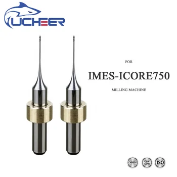 UCHEER 1PC/SET Zobni Rezkanje burs z DLC Premaz Ime Icore 750 za mletje Cirkonij Blok na Voljo Velikosti 0,6 mm, 1,0 mm, 2,5 mm