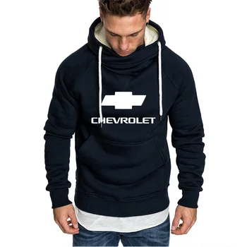 Hoodies Moških Avto Chevrolet Logo Print Majica Pomlad Jesen Fashion Moški pulover s kapuco hip hop harajuku Priložnostne Kapuco Runo trenirko