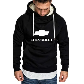 Hoodies Moških Avto Chevrolet Logo Print Majica Pomlad Jesen Fashion Moški pulover s kapuco hip hop harajuku Priložnostne Kapuco Runo trenirko
