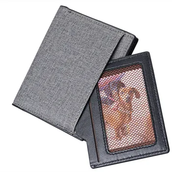 Nove moške denarnice mladinske kratke navpične pu moška denarnica šivanja platna vzorec denarnica moška kartico vrečko