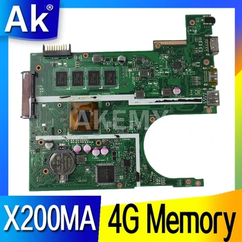 X200MA S CPU 4G Pomnilnik Mainboard Matično ploščo Za Asus F200MA F200M X200M X200MA prenosni računalnik z Matično ploščo Testirani Brezplačna Dostava