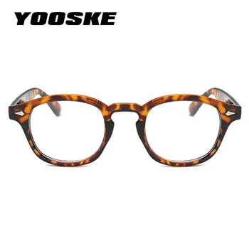 YOOSKE Letnik Očal Okvir Moških Johnny Depp Slog Oblikovalec Stekla Ženske Classic Clear Leče Očala Optični Okviri za očala