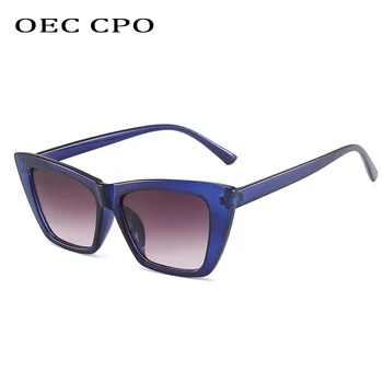 OEC CPO Moda Plastičnih Kvadratnih sončna Očala Ženske Retro Črna, Odtenki sončna Očala Ženske blagovne Znamke Očala Ženski Oculos Gafas Feminino