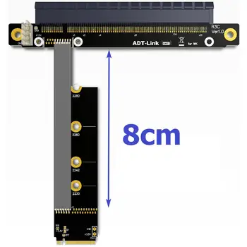 M. 2 PCIe 16x Podaljšek Podporo X11050ti 1060ti 1080ti RX580 Riser Card x16, PCI-e NVIDIA AMD A N Kartice Btc Rudar