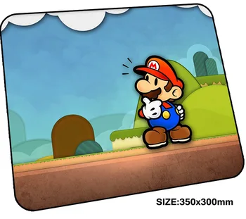 Mario tipke miške computador igralec mause pad 350x300mm padmouse zaklenjena rob mousepad ergonomski pripomoček High-end pisarne preproge