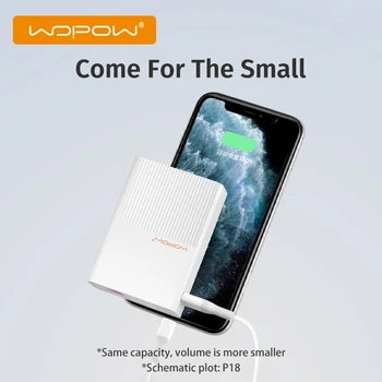 WOPOW Moči Banke 30000 mAh Mini Prenosni Polnilec Powerbank 20000mAh Hitro Polnjenje Zunanjih Baterija Power Bank za Telefon Xiaomi