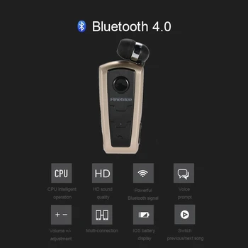 Prvotne Fineblue F910 Brezžična Tehnologija Bluetooth V4.0 Slušalke Za V Uho Opozarjanje Z Vibriranjem Obrabe Posnetek Proste Roke, Slušalke Za Pametne Telefone