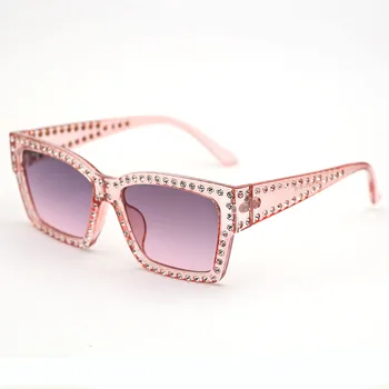 Unglasses ženske 2020 luksuzne blagovne znamke Kvadratnih prevelik sončna očala Luksuzni Diamond očala za ženske in Moške UV400