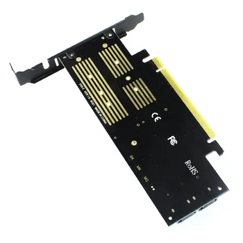 M, Tipke B Tipka mSATA M. 2 za NVMe SSD za NGFF, da PCIE 3.0 X16 Adapter PCI Express 3.0 m2 SSD AHCI mSATA 3in 1 Pretvornik riser card