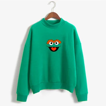 Nova majica Elmo, cookie Monster, Grover in Oscar Vse Sezamovo najboljša igralka Southside Serp hoodies sudadera mujer majica