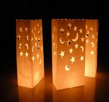 Festival Luč Papir Luč, Sveča Vrečko Zunanjo Razsvetljavo, Sveče za Poročne Dekoracije Dogodek Pary Potrebščine za 4 Vzorce