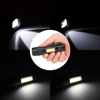Mini T6 COB LED Svetilko, Baklo USB Lučka Zoomable Žep Penlight Svetlobe 30000LM Šok Odporne Nepremočljiva #5J12