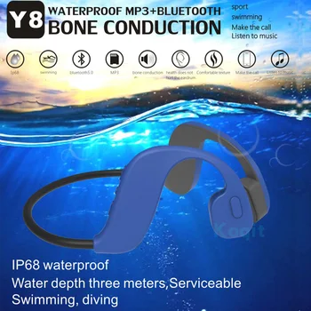 Kostno prevodnost slušalke IP68 šport slušalke bluetooth Brezžične Šport Vodotesne Slušalke, Prostoročno, Slušalke, ki teče Original
