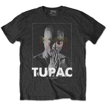 Replicatee Tupac Shakur 2Pac Molitev Rap Rock T-Shirt Majica s kratkimi rokavi Moški Unisex