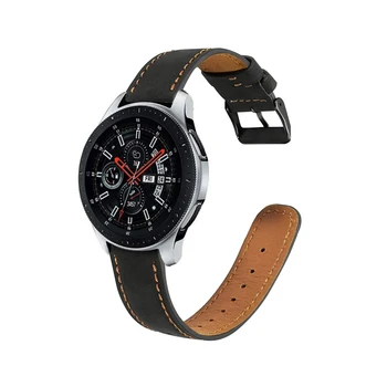 20 MM Usnje Pasu za Samsung Galaxy Watch 3 41mm/42mm/Aktivna 2 1 Pašček Zamenljive Zapestnica za Garmin Vivomove VP/3 Vivoactive