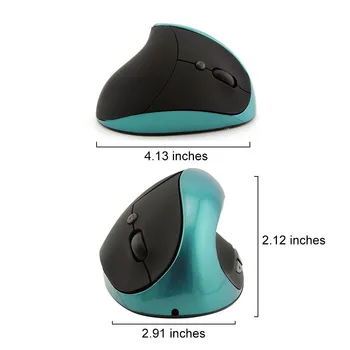 2,4 Ghz Wireless Mouse Navpično Ergonomska Igralne Miške za Polnjenje 1600 DPI Optična USB Miši Mause Za PC Prenosni Računalnik Gamer
