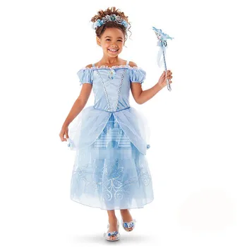 Dekleta Princesa Obleke, Elegantne Baby Otroci Stranka Obleke, Cosplay Kostum Pustni Božično Zabavo Robe Oblačenja Up Za 2-8 Let Dekle