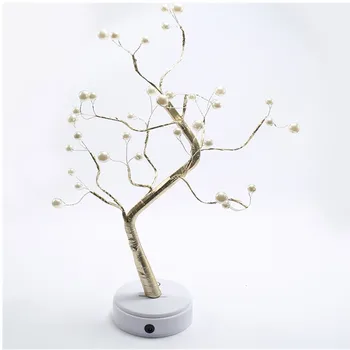 Nočna Lučka LED Pearl Drevo(36 Led)/Ogenj drevo Srebrni cvet(108LEDs)Dekorativni svetlobi;Lepe oblike Toplo svetlobo dotik lučka
