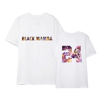 Kobe Bryant RIP Black Mamba T-shirt Pomlad Poletje Kratek Rokav Krog Vratu T Shirt Beli Vrhovi Moški Modni Tee Moške Majice s kratkimi rokavi