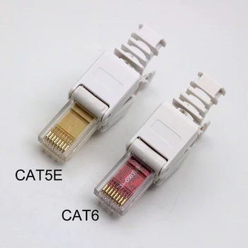 Xintylink toolless ethernet priključek za kabel rj45 cat6 vtičnice cat5 cat5e omrežja rj 45, 8P8C cat 6 utp unshielded vtičnica lan