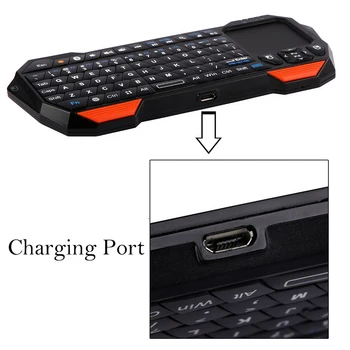 Bluetooth Tipkovnica z Multi-Touch Sledilna ploščica s Kablom USB Brezžična Majhno Tipkovnico za Windows Tablet Prenosno Tipkovnico Mala