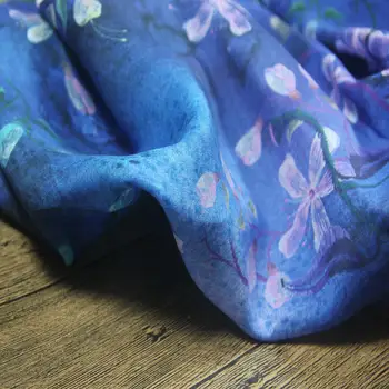 Naravno čista ramije tkanine, digitalni tisk tissu Cheongsam shirt obleko mozaik