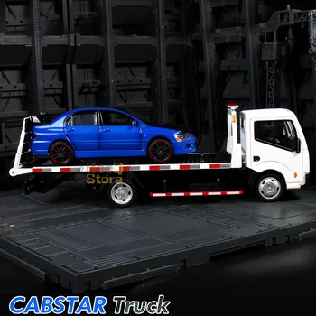 Cabstar Tovornjak DieCast Kovinski Visoko Simulacija 1:32 Zlitine Potegnite Nazaj Modela Avtomobila Reševanje Prikolica Tovornjak Prevoz Simulirani Luči