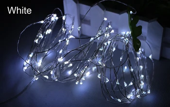 10M 33FT 100 led baterijsko upravlja LED Bakrene Žice Pravljice Niz Luči Božič Garland Počitnice, Poroka Stranka dekor