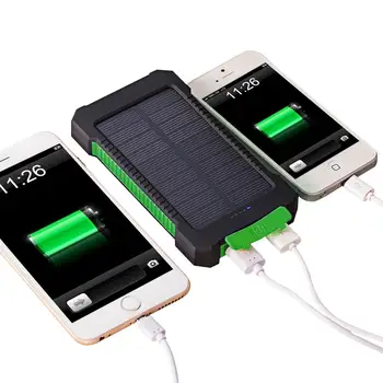 Sončna energija Banke 20000mah Nepremočljiva Powerbank za iPhone 11 pro XS Max 8 Plus Xiaomi mi Moč Dual USB Zunanji Polnilec za Baterije