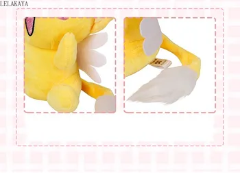18 cm Risank Anime Card Captor Sakura Kero Nosi Mehko Polnjene Živali, Plišastih Lutka Igrače Srčkan PP Bombaž Blazino Blazine Otrok Darilo