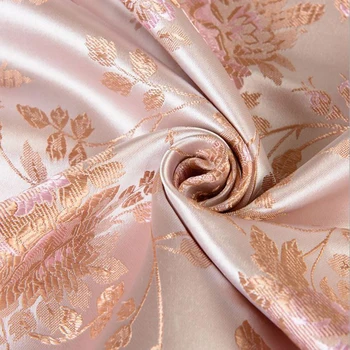 Visoko kakovostne uvožene Ameriški stil roza brocade modne tkanine, ki se uporabljajo za Quilting šivanje obleka ženske obleke krilo za meter