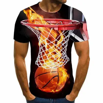 2020 novo 3d t shirt Tee Priložnostne Vrh Camiseta Streatwear Kratek Rokav ogenj tiskanja poletje tshirt Moški t-shirt XXS-6XL