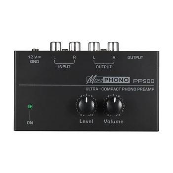 PP500 Phono pre-amp Preamplifier s Stopnjo Glasnosti RCA Input Output 1/4