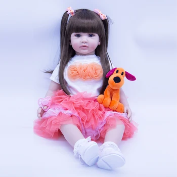 Zadnje novo 58 cm Ročno vinil silikonski prerojeni baby doll igrača novorojenčka dekle dojenčki Moda Bebes Prerojeni Lutke Za Princess Otrok