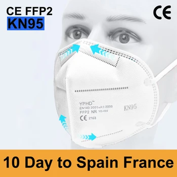 CE Večkratno uporabo Maske FFP2 KN95 Masko Respirator Proti Prahu PM2.5 Zaščitni Anti Onesnaževanja Ventil FFP2 KN95 Maske Filter
