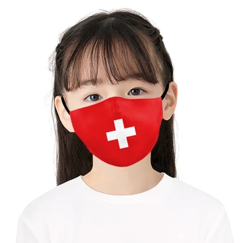 Za enkratno uporabo za Odrasle Švica Usta Masko CHE Državi Zastave, Maske Ženske Moški Obraz Masko Proti prahu Filter za Masko Otroci Zaščitne Maske